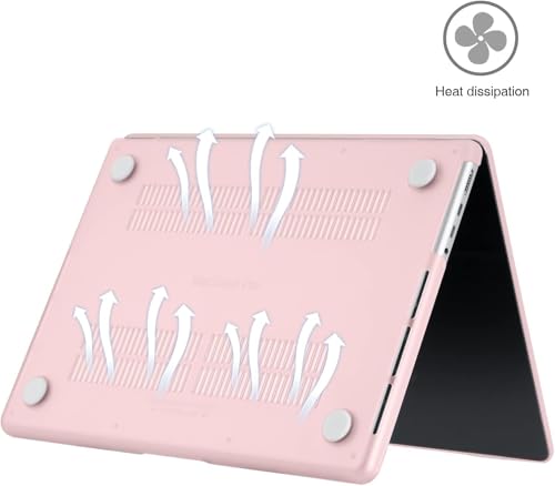 Image of EooCoo Case Compatible for New Apple MacBook Pro 14 inch M5 2026 2025-2021 M4 M3 M2 M1, A3427 A3426 A3434 A3112 A3185 A3401 A2918 A2992 A2779 A2442 Pro /Max, Laptop Plastic Hard Shell Cover, Matte Pink