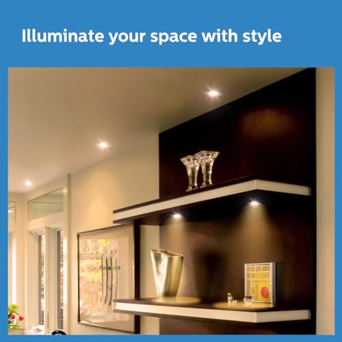 Image of PHILIPS 7 Watt White Reflector LED Ceiling COB Round Spot Light with Focused Beam | Cut Out: 75mm | Warm White, Pack of 24 (Deco Bright)