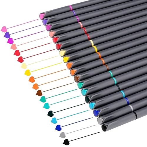 iBayam Journal Planner Fineliner Pens Fine Point 0.38mm, Cute School Office