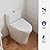 DeerValley Compact One-Piece Toilet, 10" Rough-In, Elongated Bowl, Includes Soft Close Seat, Glossy White Ceramic Finish, Space-Saving Design for Small Bathrooms