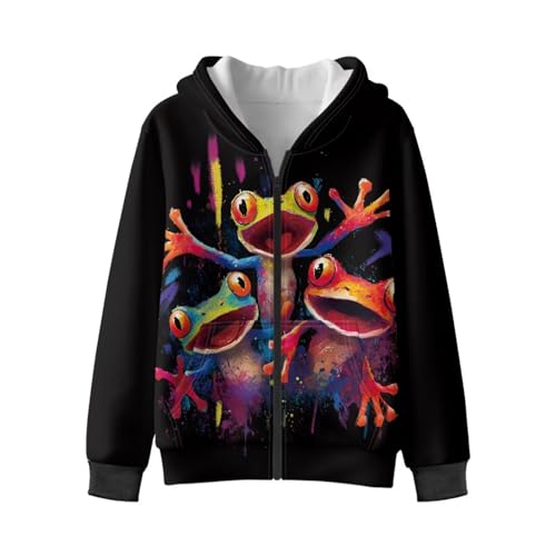 Girl's Full Zipper Sweatshirt Casual Wear, Warm Fleece Hoodies for Teen Girl, Warm Hooded Sweatshirt Casual Jacket