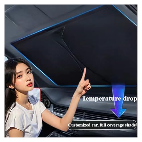 Parasol Ventanilla Coche Antitérmico de 140x70CM Bloqueo UV para E90 y E60 5