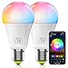 Produktbild Smart WiFi Lampe (No Hub Required), A19 E27 7W (60w Equivalent) RGBCW Dimmbar Mehrfarbig LED WLAN Beleuchtung (2700-6500K), Kompatibel mit Alexa Google Home und Siri (2Pack)