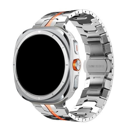 Bracelet de montre professionnel pour Samsung Galaxy Ultra 47mm avec fermoir papillon