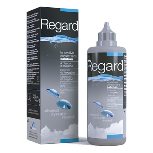 Avizor Regard 355ml - Solución para Limpiar, Desinfectar y Rehidratar Lentes de Contacto - Sin Conservantes - Limpieza a Base de Oxígeno - Salud Ocular Completa