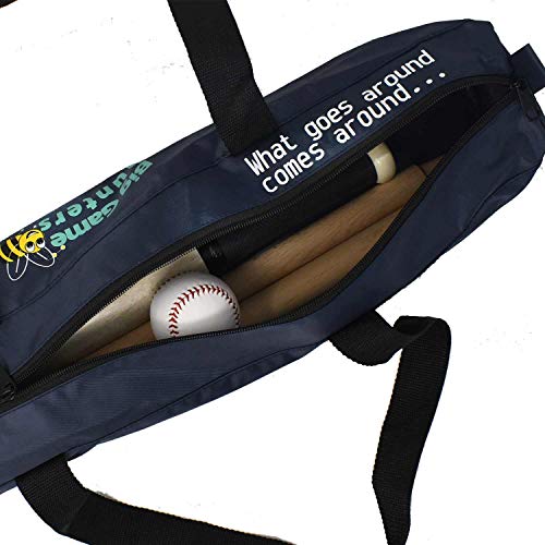 Big Game Hunters Quality Traditional Rounders Set with Hardwood Bat, Ball and Posts in a Canvas Bag