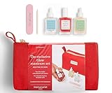 Manucurist Ultimate Glow Manicure Set - As Seen on QVC - Nail Care Routine in Red Pouch: Active Glow Raspberry, Complete Serum, Cuticle Softener, 3 Boxwood Sticks & Mini Nail File - Travel Essentials