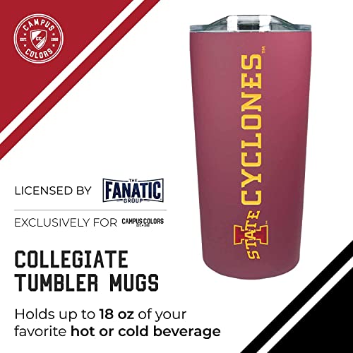 Campus-Colors-NCAA-Stainless-Steel-Tumbler-perfect-for-Gameday-18-oz-Double-Walled-Keeps-Drinks-Perfectly-Insulated-Iowa-State-Cyclones-Red