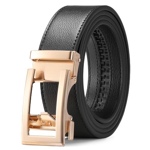 SENDEFN Men's Leather Casual Belt 1 3/8