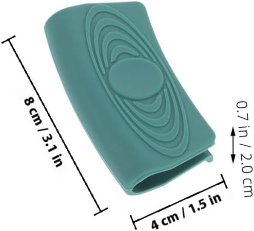 Silicone Pot Handle Covers 4 Pack Heat Resistant Non-Skid Pan Grip Sleeves Anti-Scalding Handle Protectors for Skillets Woks Soup Pots Saucepans