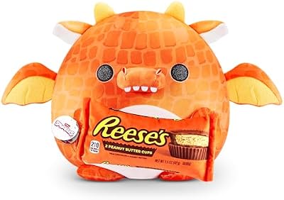 Snackles Serie 1 Ola 2 Dragón (Reese's) - Plush Surpresa Suave Ultra, 35 cm