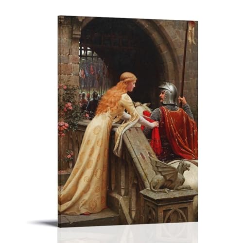 Toile God Speed Edmund Leighton 30x40 salon décor