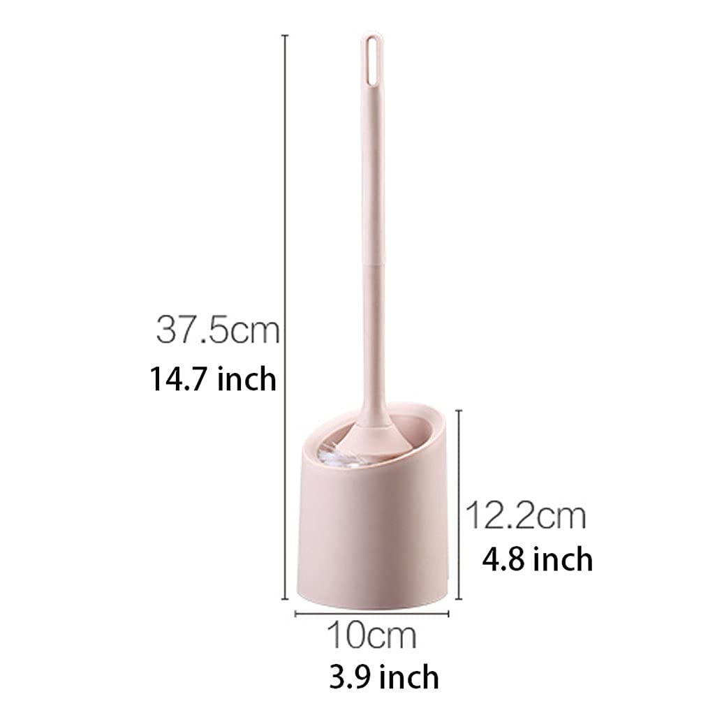 Juego de cepillo limpiador de inodoro y soporte, kit de limpieza suave, soporte de cepillo de inodoro montado en la pared para cepillo de baño (A) (A)