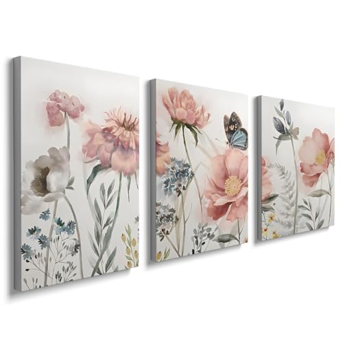 Cuadros florales rosas para sala de estar que transforman tu hogar en un oasis