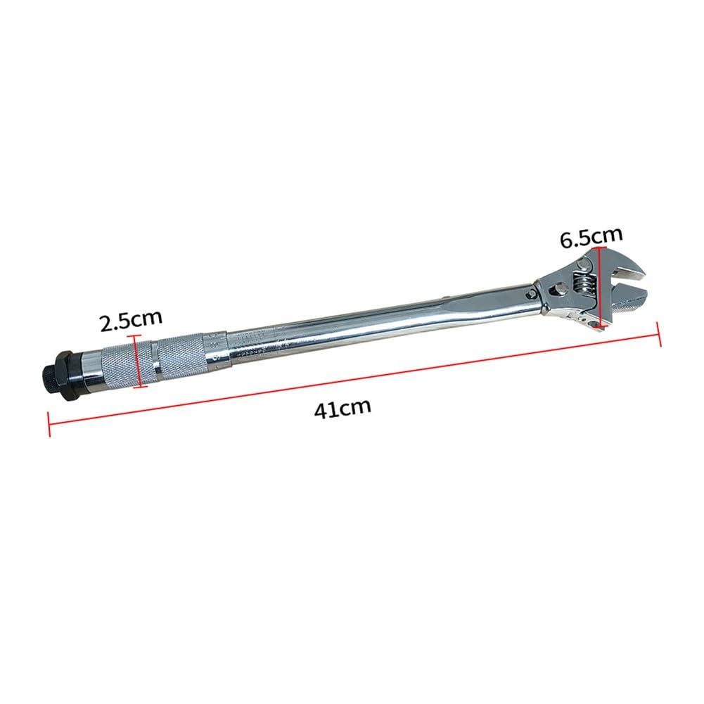 Chiave dinamometrica regolabile, chiave dinamometrica 4 in 1, 19-110 Nm, in acciaio al cromo vanadio, testa girevole, per riparazione auto e bici