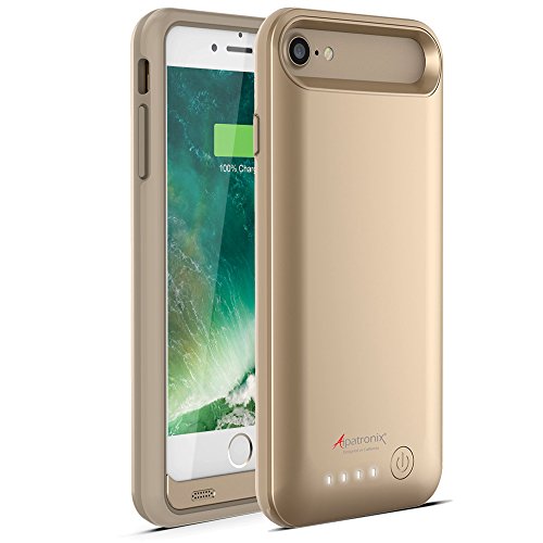 Alpatronix Battery Case for iPhone SE 2020/8/7/6S/6, Slim Protective Extended Charging Case with UL- Tested Battery Compatible with iPhone SE 2020, 8, 7, 6S/6 (4.7 inch) BX170 - Gold