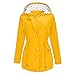 Produktbild Canifon Damen Winddicht Regenjacke mit Kapuze Frauen Herbst Beiläufige Regen Mäntel Einfarbig Freien Wasserdichter Regenmantel Winddicht Pullover