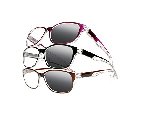 Elegant Translucent Cat Eye Transition Photochromic Reading Glasses UV400 Sunglasses