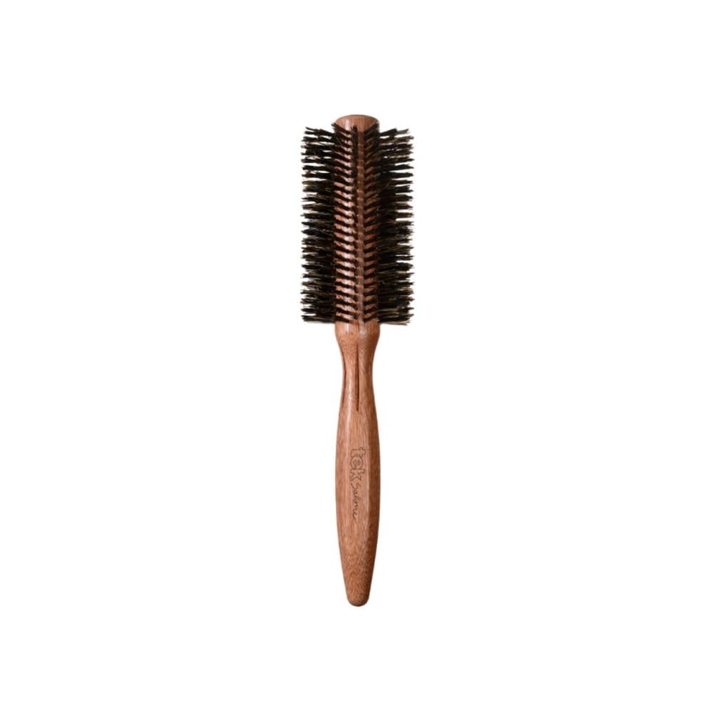 Tek Spazzola a Rullo in Legno di Mogano con Setole in Cinghiale Rinforzato - 55mm