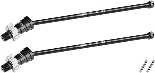 GPM 4140 Medium Carbon Steel Front/Rear Driveshaft with 7075 Alloy Hex for TRAXXAS XRT 8S X-Maxx WideMaxx Ultimate Suitable for #7895 WideMaxx Suspension Kit (Orange)