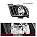 JSBOYAT Headlight Assembly Pair Fit for 2005-2009 Ford Mustang OEM Halogen Headlamp Replacement (Black Housing with Clear Reflector)