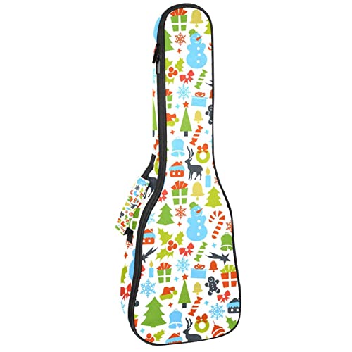 Housse ukulélé avec motifs de Noël pour vos concerts d'hiver