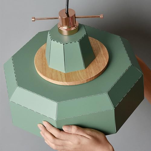 Lámpara colgante de metal con personalidad creativa y base de bombilla E27 industrial 4