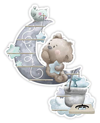 Farbklecks-Collection Musikboxregal Mondbär - passend für Toniebox -...