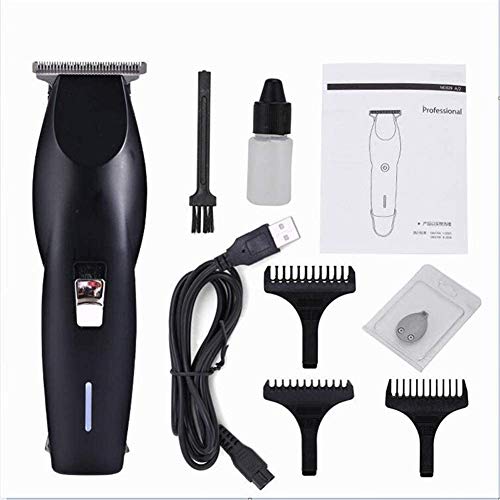 WBXNB Cortadora De Cabello Eléctrica Cargador USB Tallado Máquina De Corte De Cabello con Cabeza De Aceite T Cuchilla Cortadora De Cabello Peluquería Styler Barber Clipper
