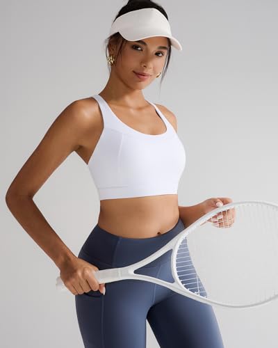 Image of RUNNING GIRL Sports Bra for Women, Molded Cup High Impact Sports Bras for Women with Sewn in Pads