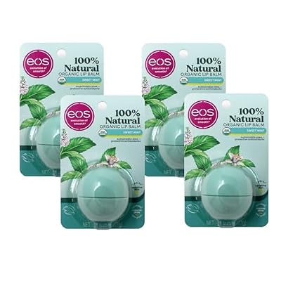 Eos Smooth Lip Balm Sphere, Sweet Mint 0.25 Oz (Pack Of 4)