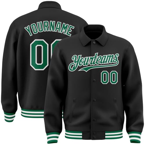 Custom Baseball Jacket Personalized Varsity Letterman Jackets Stitched Name Number Logo for Men Women Youth