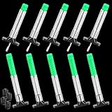 GODESON Paquete de 10 medidores de profundidad de banda de rodadura de neumáticos Glow UK, calibre de profundidad de neumáticos de doble escala Reino Unido (1/32