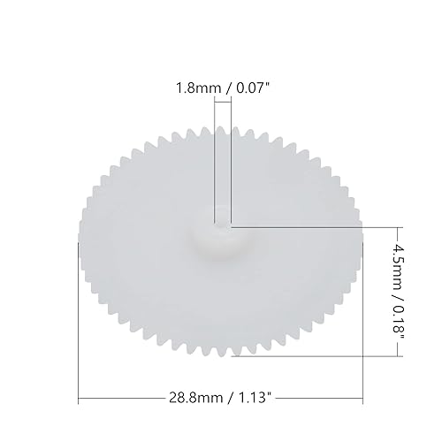Miniatura 6 de Othmro 50pcs Engranajes de plástico 9 dientes Modelo 092A Reducción engranajes de gusano plástico para RC coche robot motor