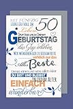 50 Geburtstag Karte Grußkarte Aller Beste Foliendruck 16x11cm