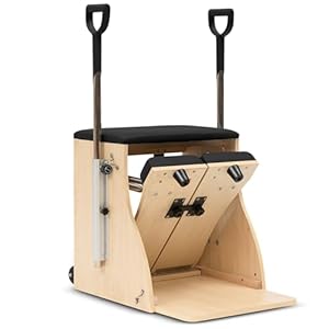 Pilates Chair, Split-Pedal Stability Pilates Chairs with Handles, Yoga Fitness Trainer Pilates Wunda Chair Pilates Chair for Home Workouts Gym