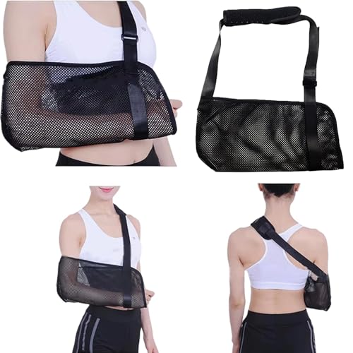 TNSOYCA Écharpe de Bras,Maintien du Bras,Sangle de Soutien de Bras pour Poignet Cassé, Coude, Epaule Disloquée(Noir) – vue 6