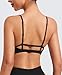 VOYJOY Medium Impact Sports Bra for Women Light Support Workout Bra Padded Adjustable Strappy Yoga Cropped Tank Tops Black XL