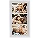 Produktbild 18 x 35 cm Mehrfach Bilderrahmen, Bildergalerie, Fotogalerie mit Passepartout und 3 Foto-Ausschnitten für Fotos 10 x 15 cm, Weiß