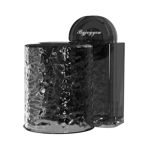 歯ブラシスタンド 浮かせる (強力真空吸盤/多機能収納) うがいコップ 歯磨きコップ 一体化 洗面所 衛生的 歯ブラシ&剃刀収納 すっきり整理 (ブラック)