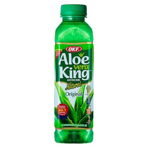 OKF   Bebida de Aloe Vera Original, pack de 20 (20 X 500 ML)