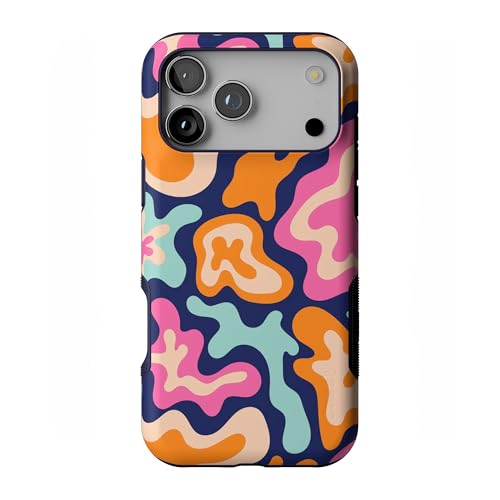 Casely iPhone 17 Pro Max Case | Midnight Color Splash | Abstract Retro | Bold Protective Design | Compatible with MagSafe