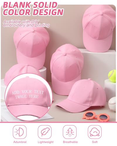 Image of Foaincore 36 Pack Blank Baseball Cap Bulk Adjustable Back Strap Sublimation Hats Plain Unisex Trucker Hat for Men Women