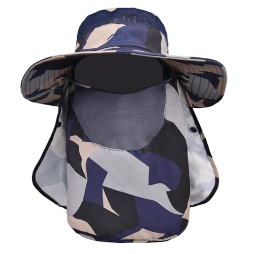 Image of Sun Hats for Men Women Fishing Hat UPF 50+ Breathable Wide Brim Summer UV Protection Hat