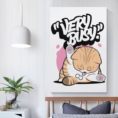 Affiches et imprimés sur toile chat mignon déco murale salon