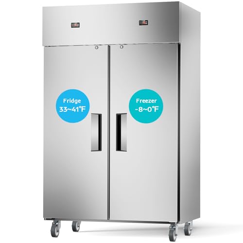 TUATNUT Commercial Refrigerators Freezer Combo 48" W,