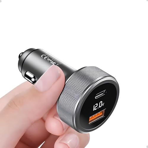 Carregador Veicular Turbo Premium Duas Entradas 60W 3.0 + Tipo C para Automóvel Carregamento Super R