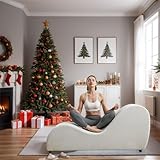 PUREMIND Yoga Chair for Adults, Sleek Velvet Chaise Lounge for Yoga, Tantra Chairs for Adults Great for Ergonomic for Stretching, Relaxing & Exercising, 61