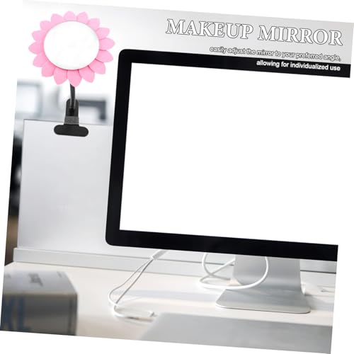 Miroir pour bureau à clipser, miroir de maquillage face unique - 5