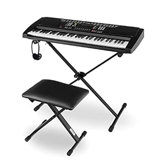Funkey Super Kit 61 touches en noir avec trépied, banquette et casque - Les Beatles, Paul McCartney, John Lennon, RIngo Starr, George Harrison